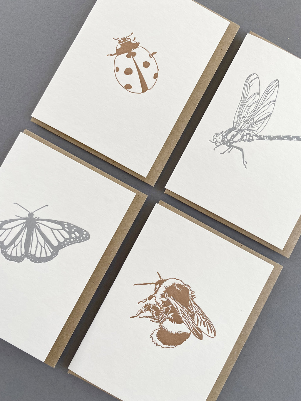 Metallic Bee Card