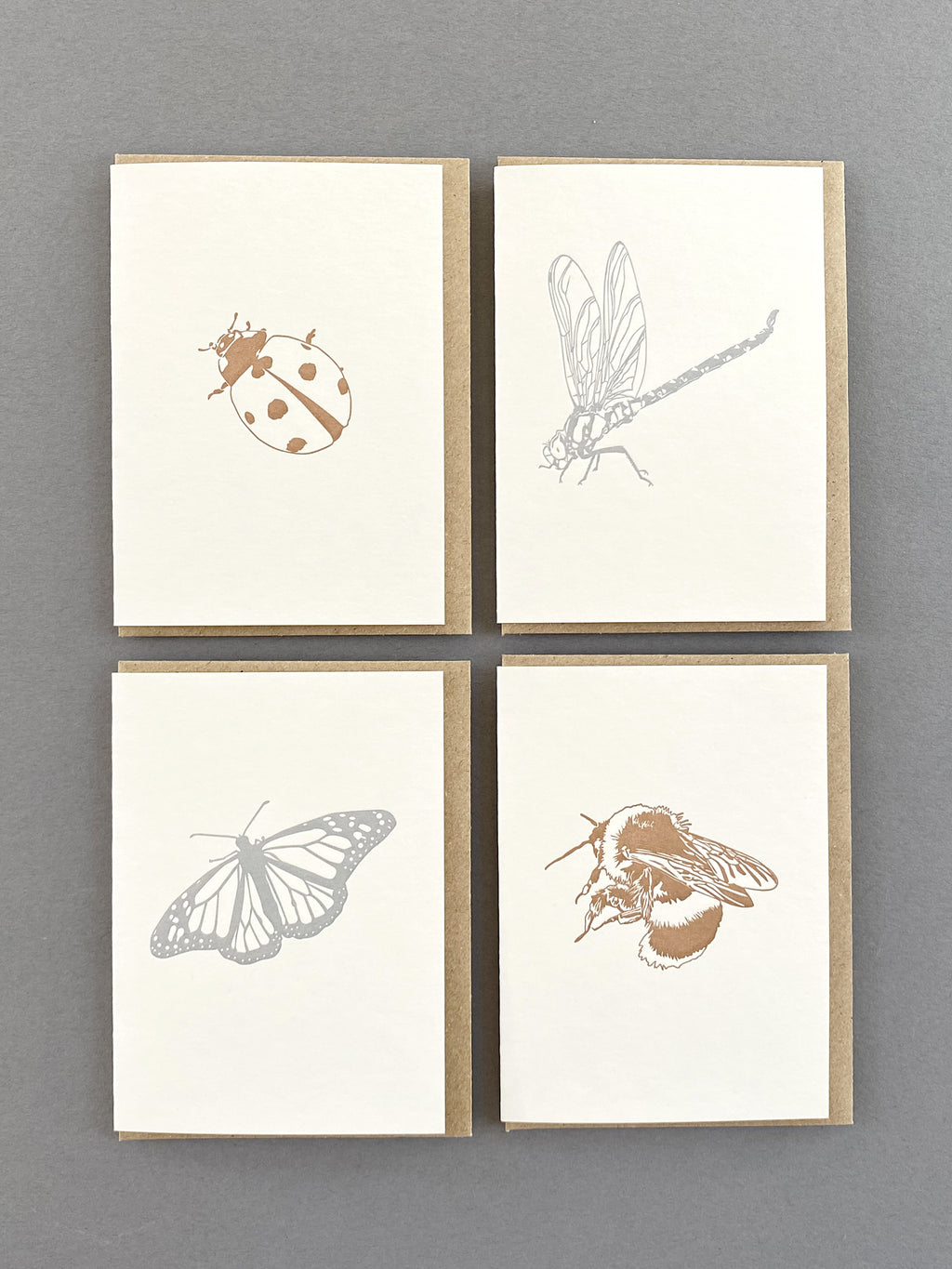 Metallic Bee Card