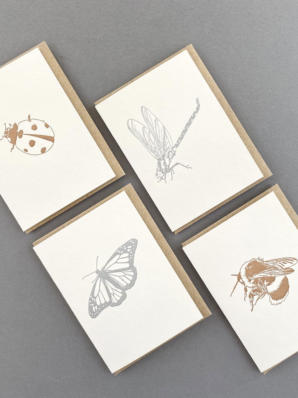 Metallic Bee Card