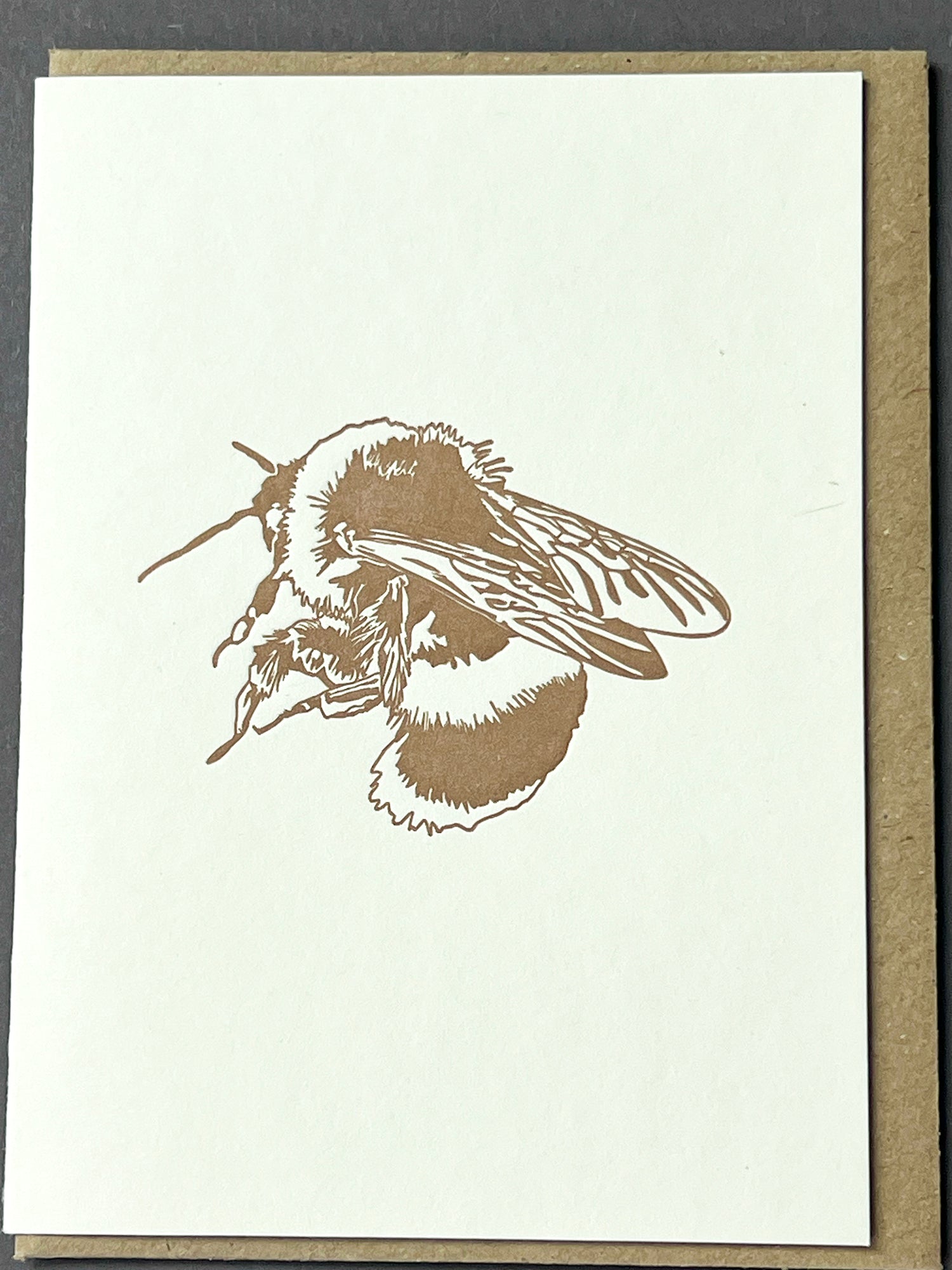 Metallic Bee Card