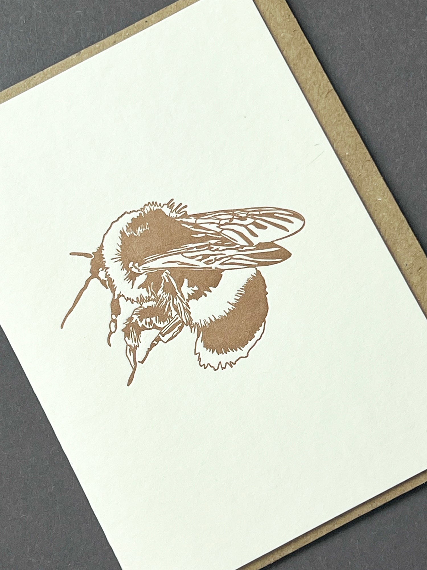 Metallic Bee Card