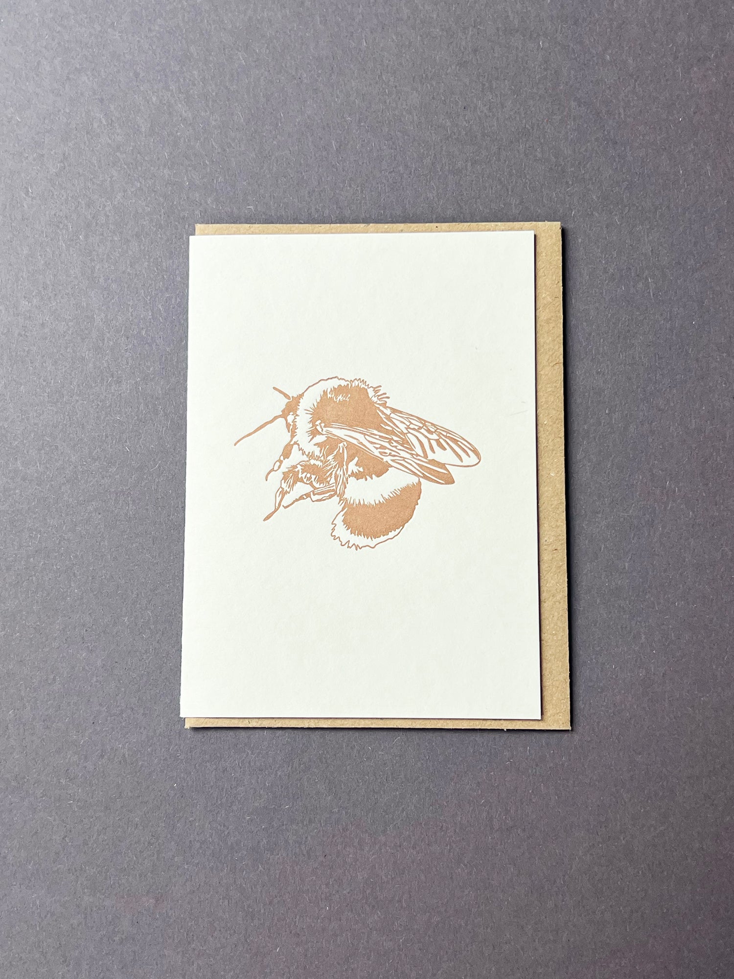 Metallic Bee Card
