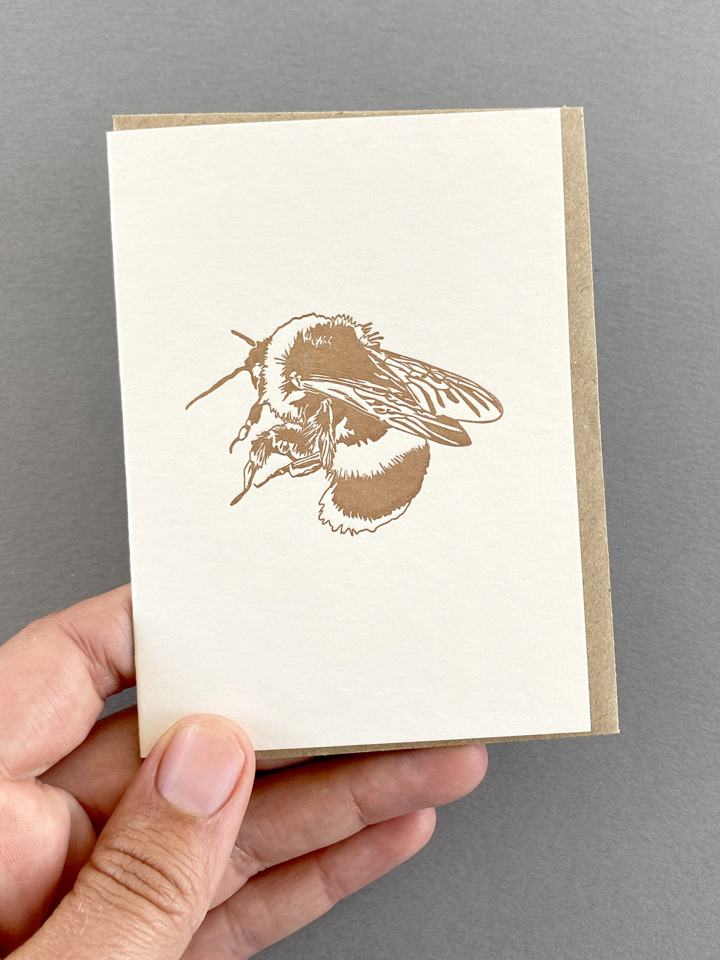 Metallic Bee Card