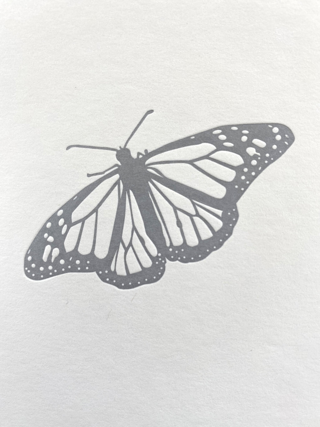 Metallic Butterfly Card