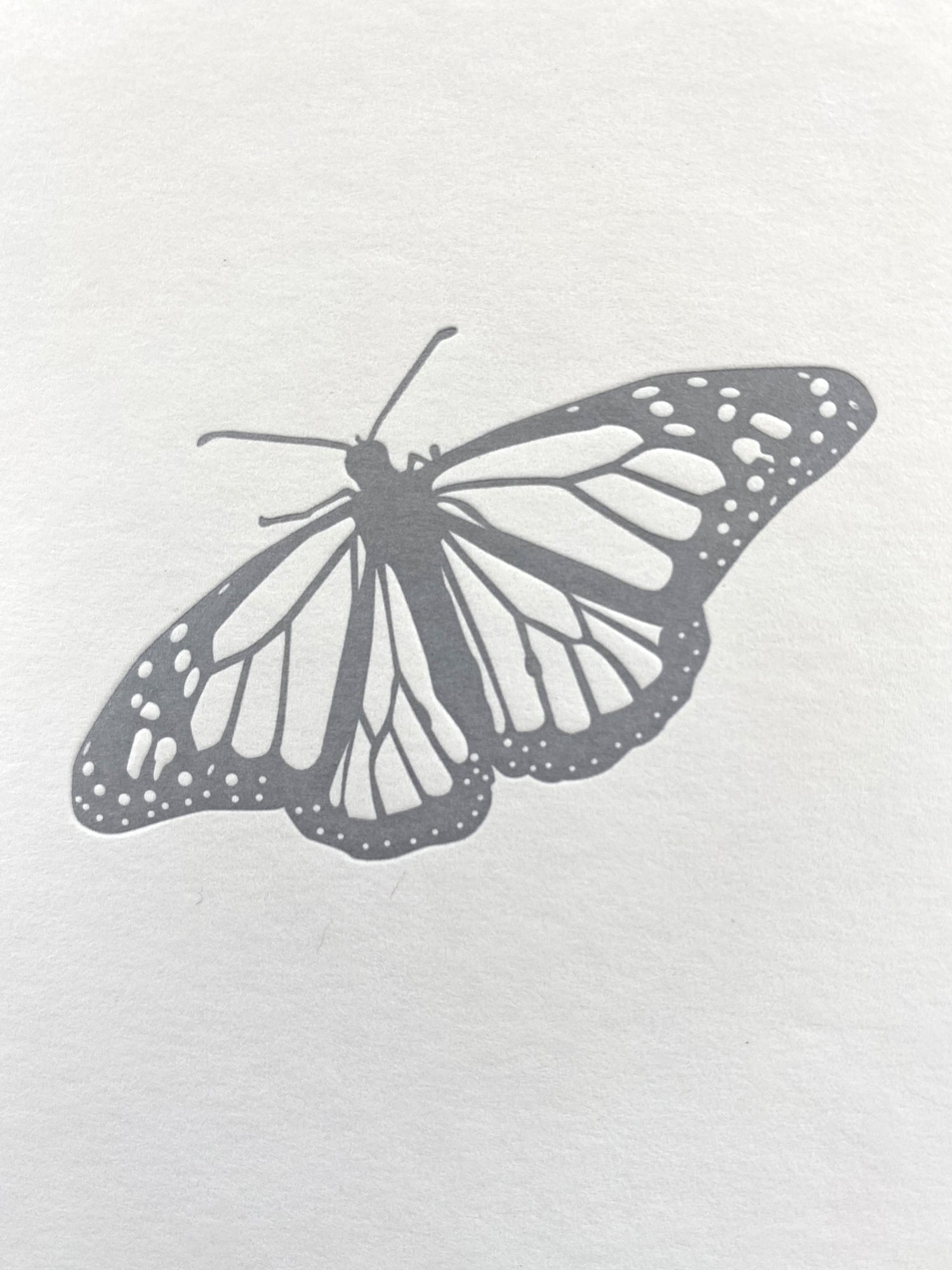 Metallic Butterfly Card