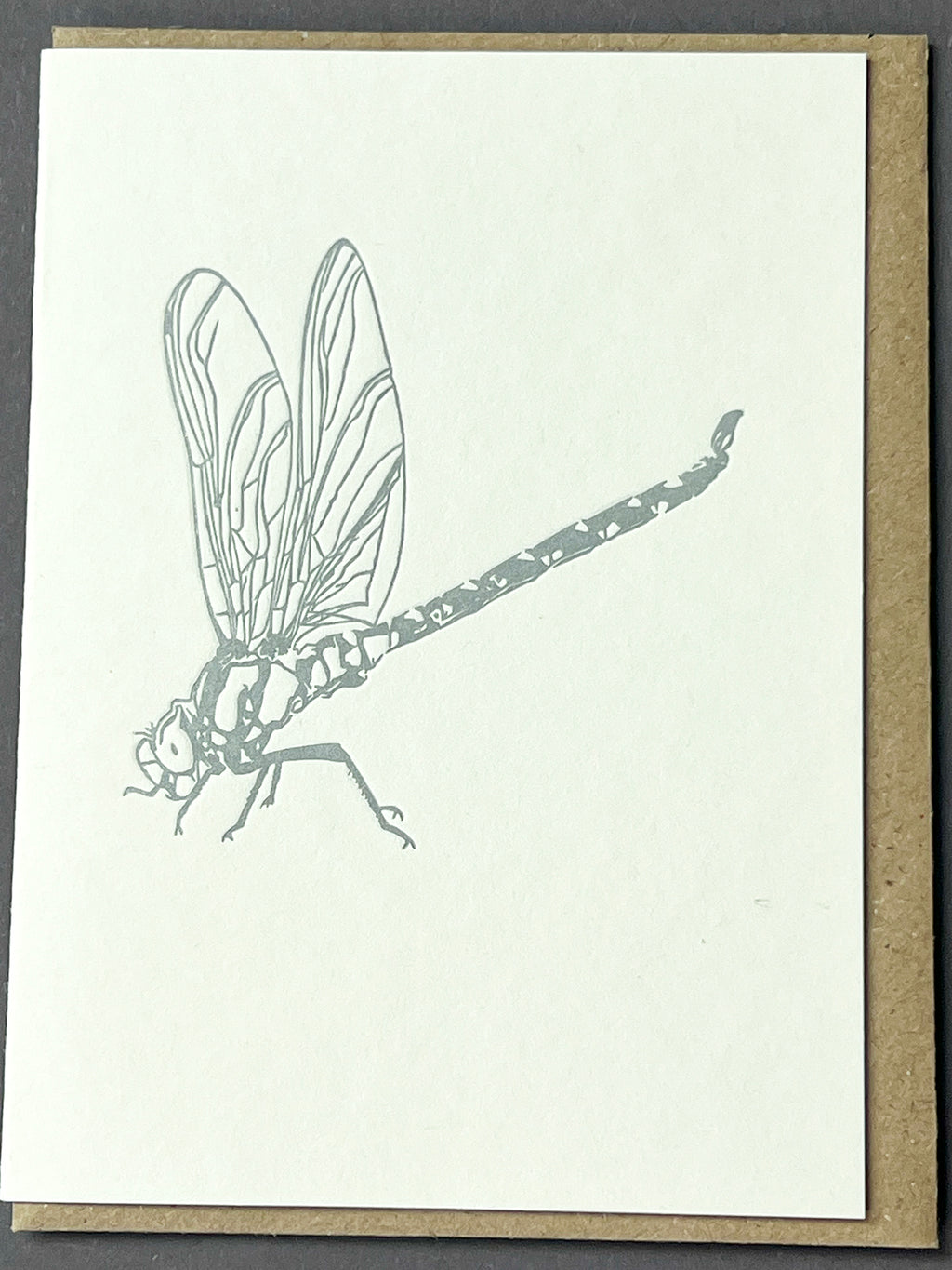 Metallic Dragonfly Card