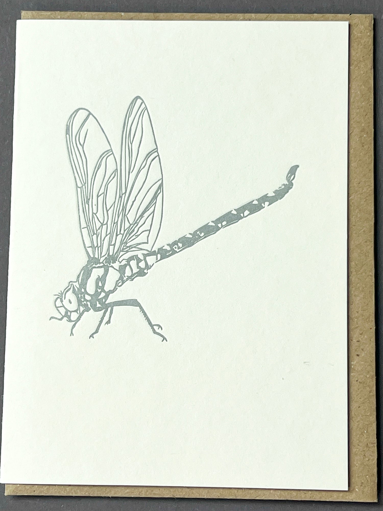Metallic Dragonfly Card