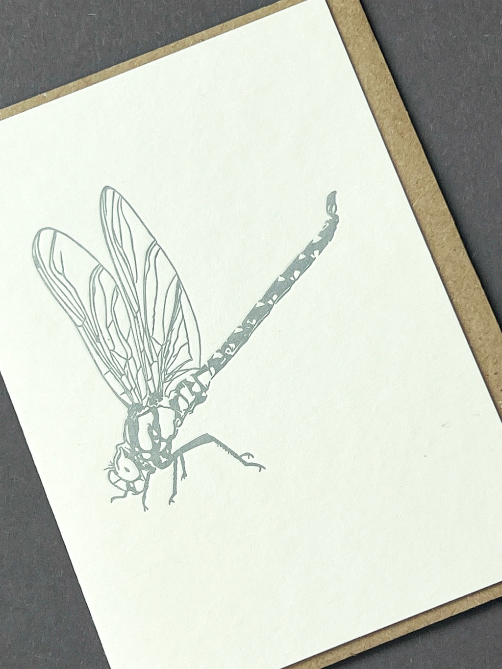 Metallic Dragonfly Card