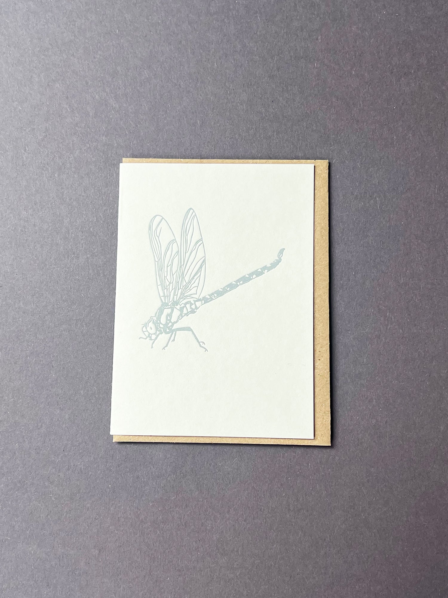 Metallic Dragonfly Card