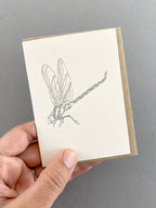 Metallic Dragonfly Card