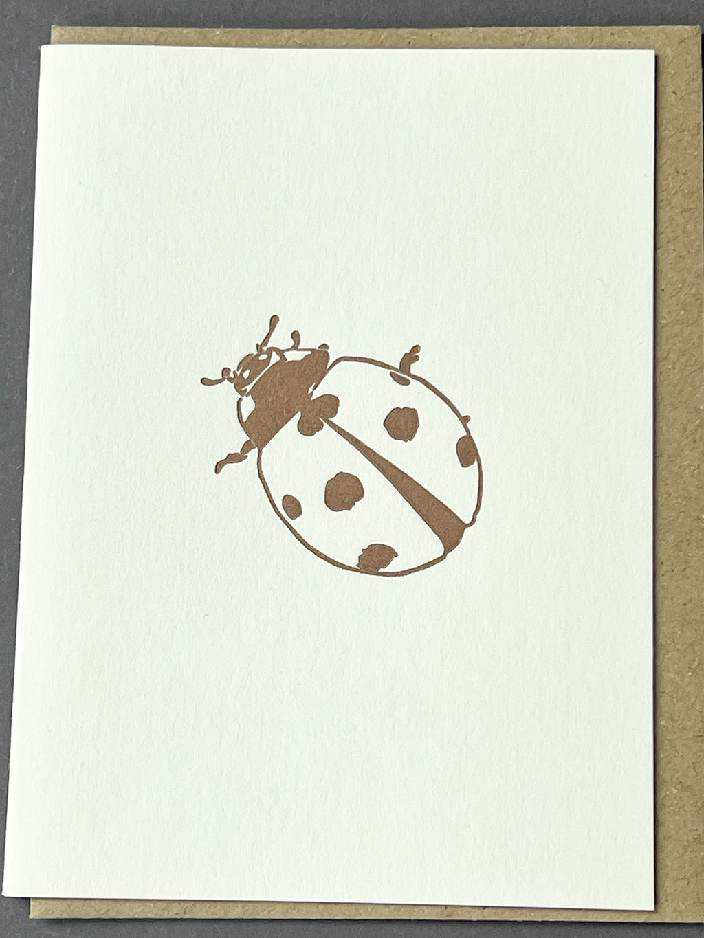 Metallic Ladybug Card