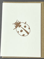 Metallic Ladybug Card
