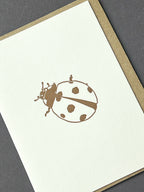Metallic Ladybug Card