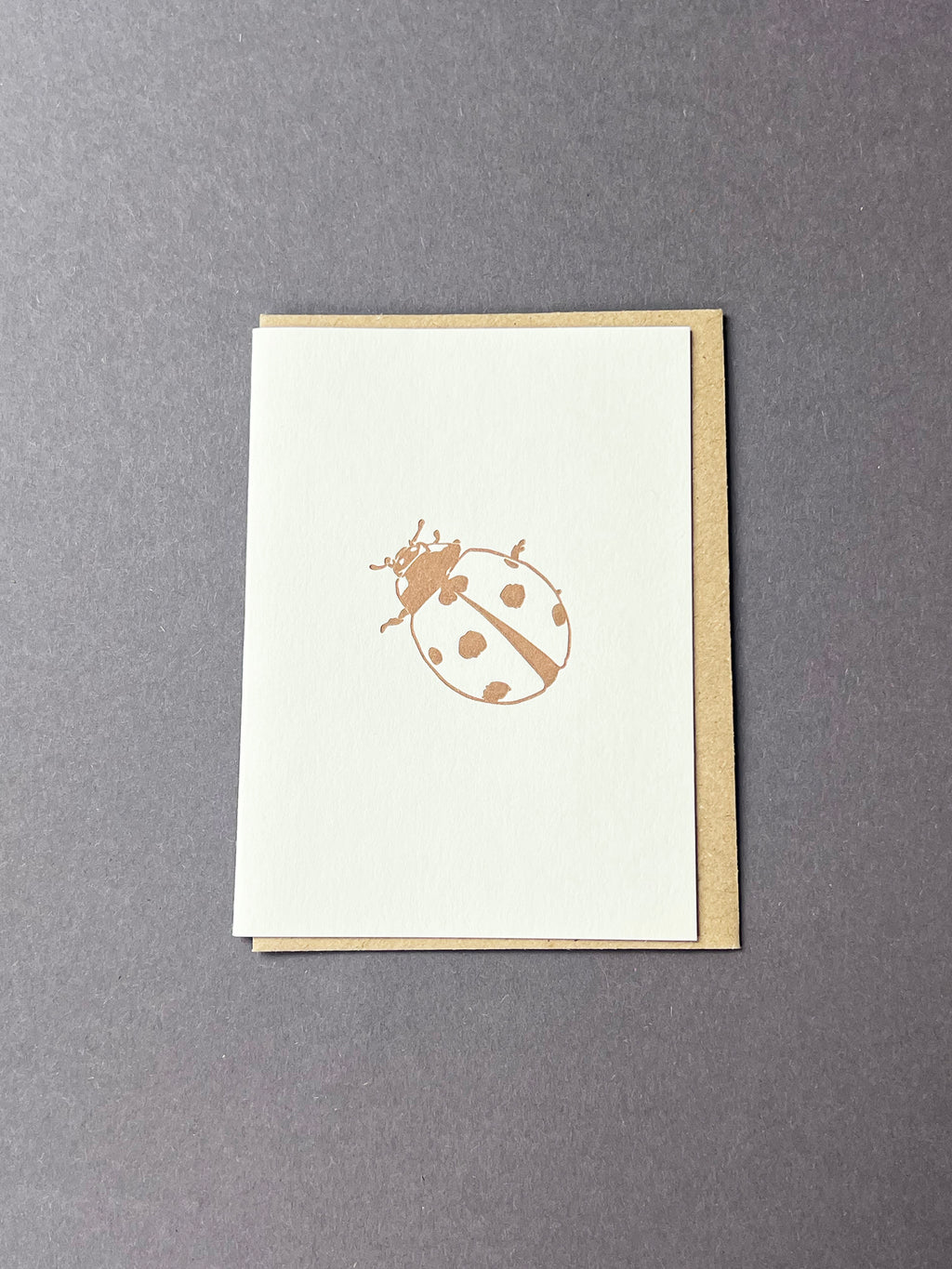 Metallic Ladybug Card