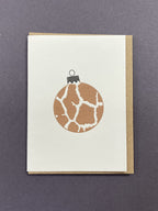 Giraffe Bauble Card