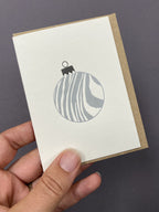 Zebra Bauble Card