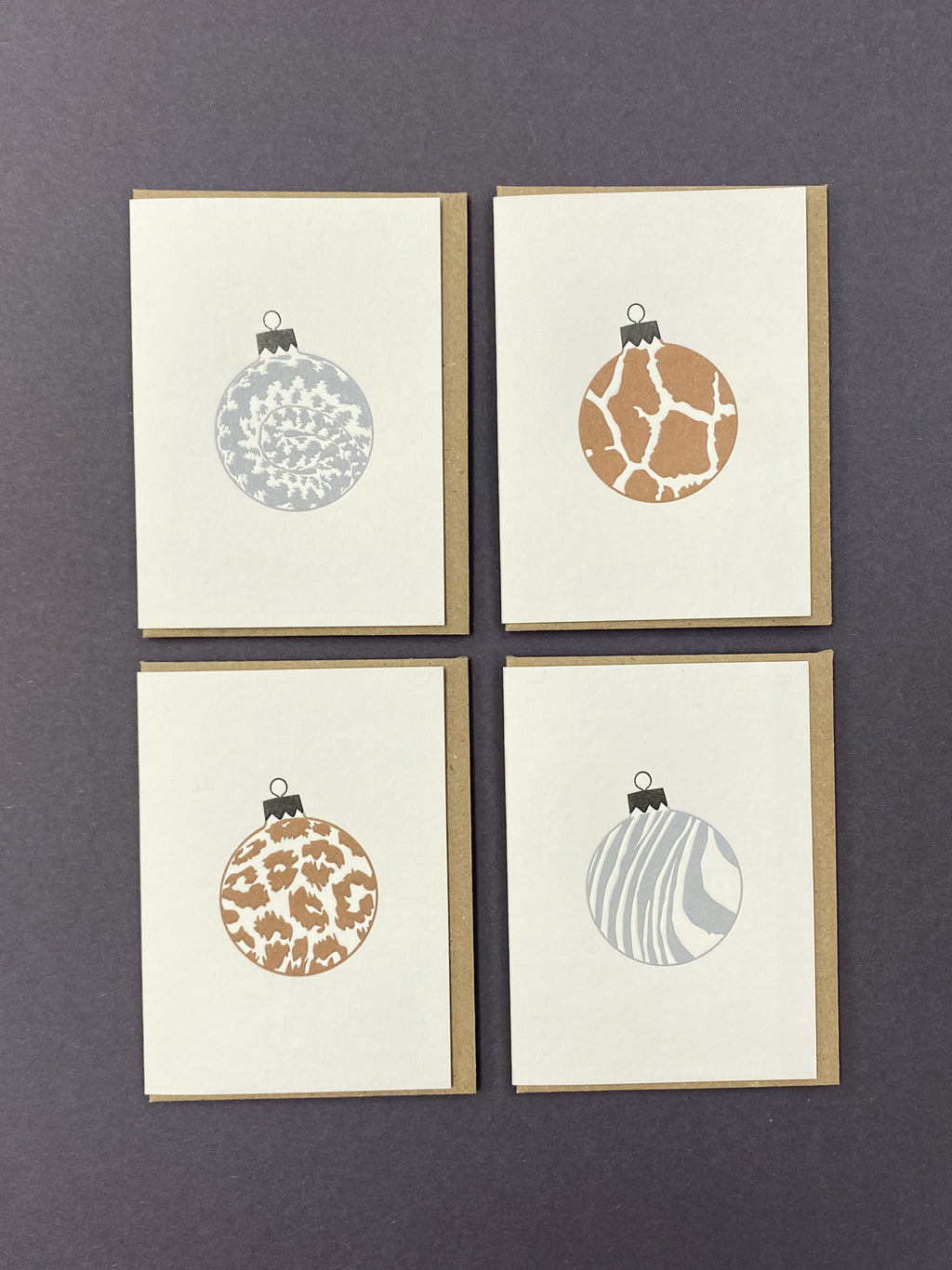 Animal Baubles Notecard Set | Set of 8