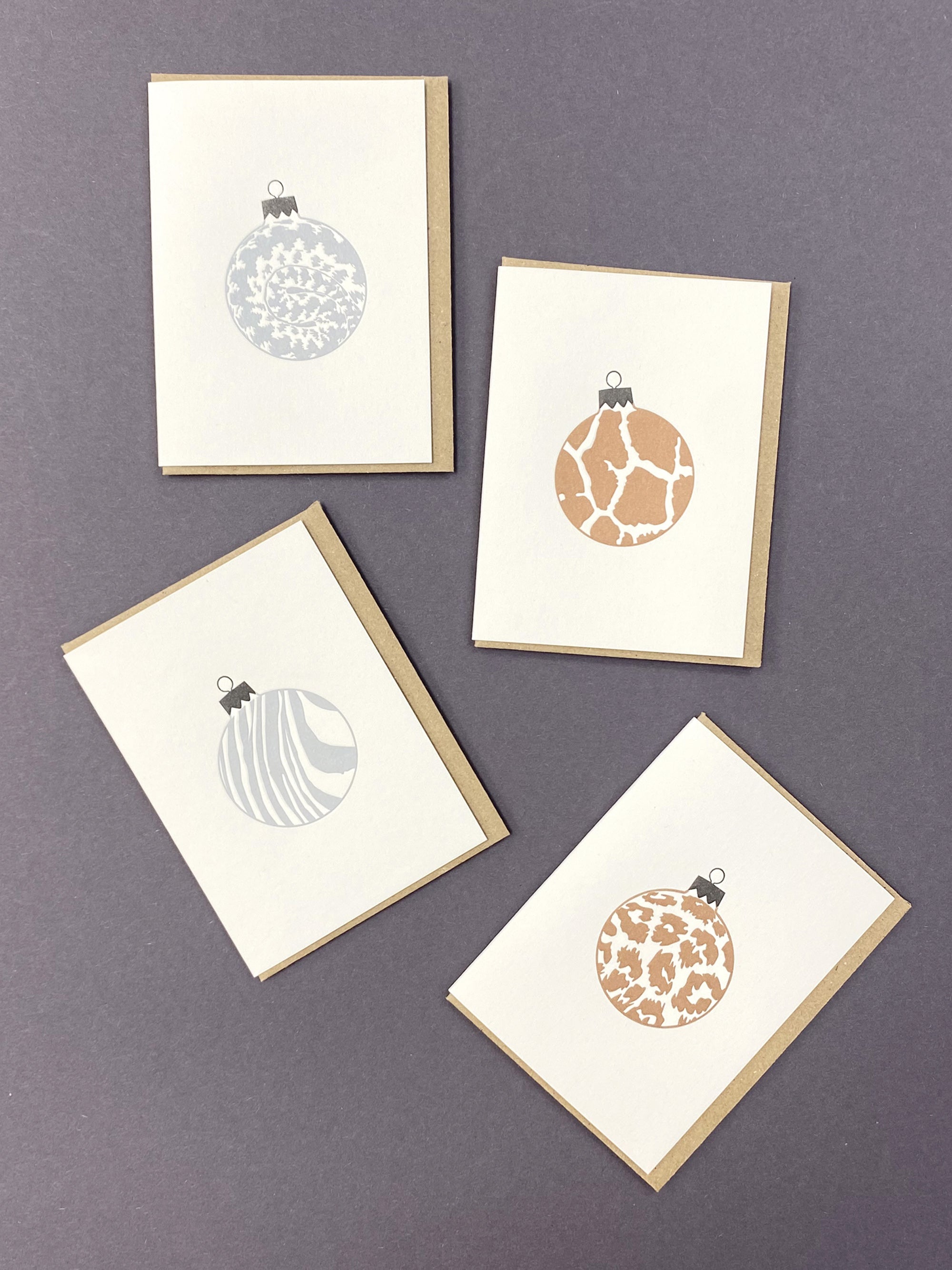 Animal Baubles Notecard Set | Set of 8