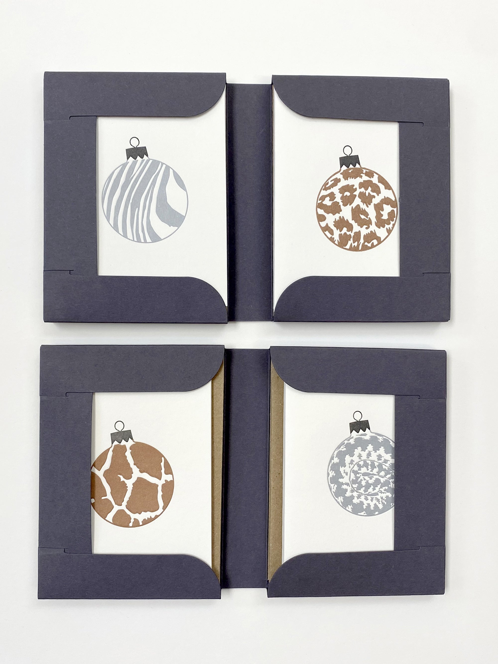 Animal Baubles Notecard Set | Set of 8