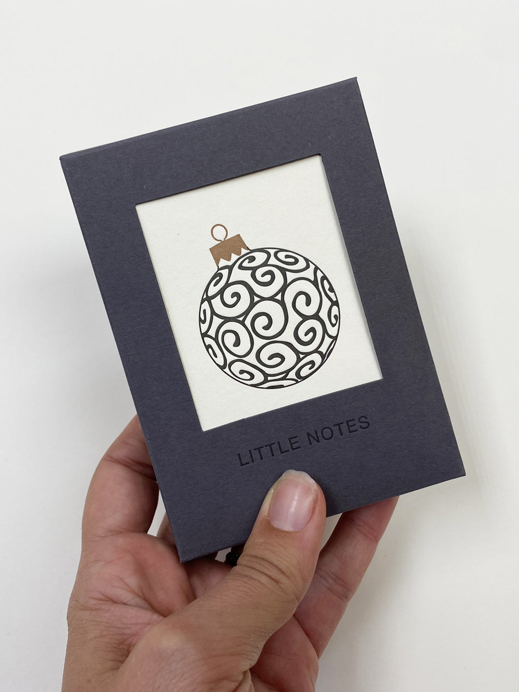 Gold & Black Baubles Notecard Set | Set of 8