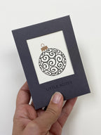 Gold & Black Baubles Notecard Set | Set of 8