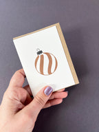 Gold & Black Baubles Notecard Set | Set of 8
