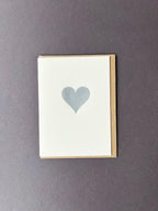 Silver Heart Card
