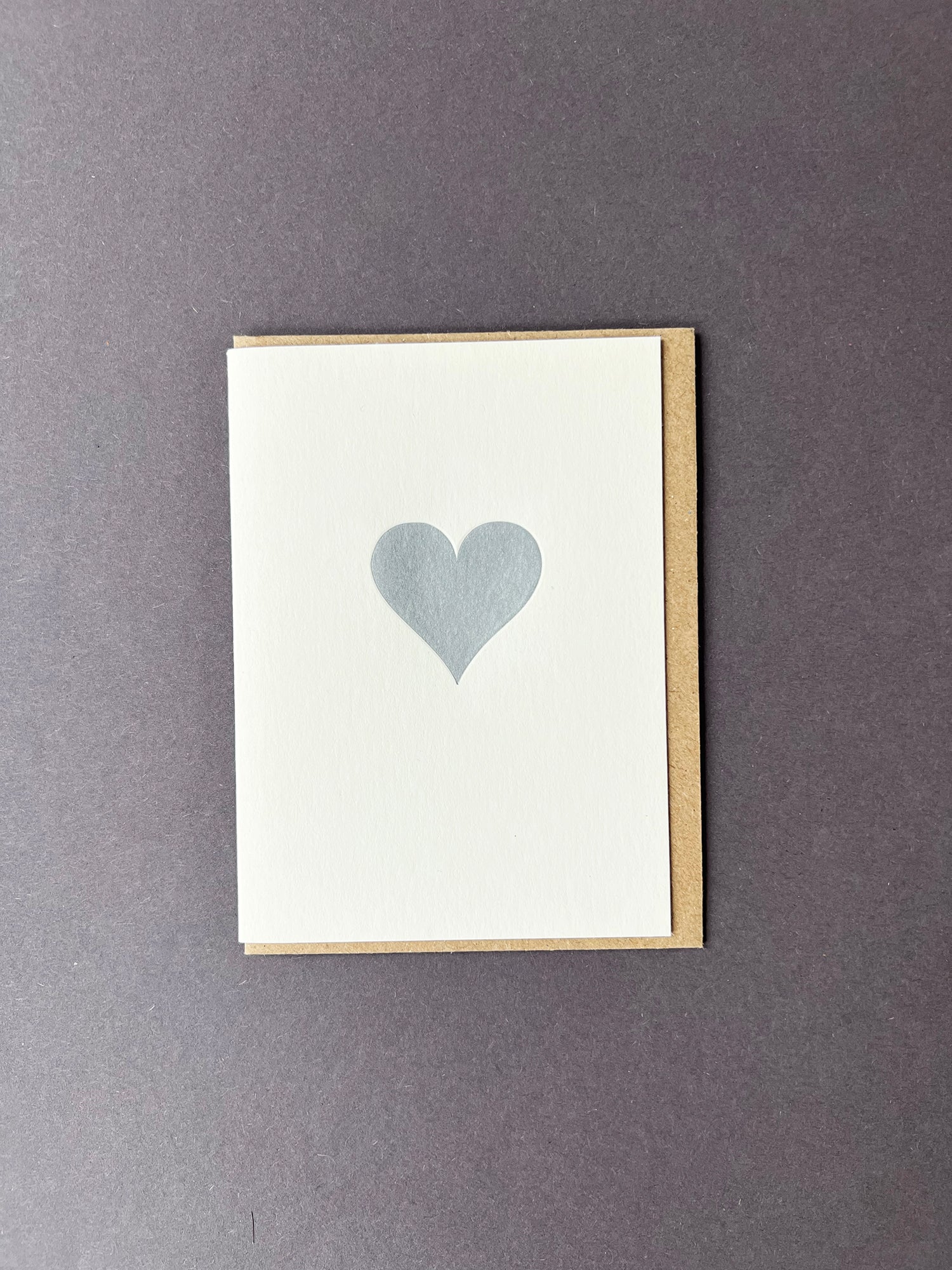 Silver Heart Card
