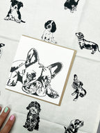 French Bulldog Letterpress Card