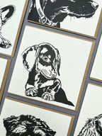 Dachshund Puppy Letterpress Card