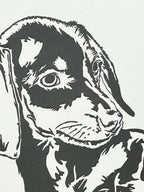 Dachshund Puppy Letterpress Card