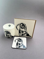 Dachshund Puppy Letterpress Card