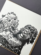 Cockapoo Playtime Letterpress Card