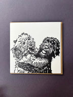 Cockapoo Playtime Letterpress Card