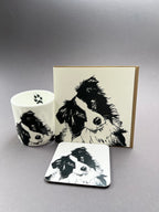 Border Collie Puppy Letterpress Card