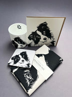 Border Collie Puppy Letterpress Card