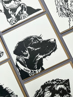 Labrador Puppy Letterpress Card