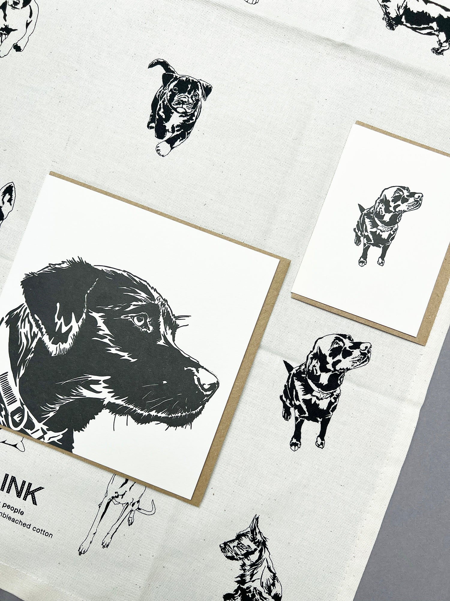 Labrador Puppy Letterpress Card