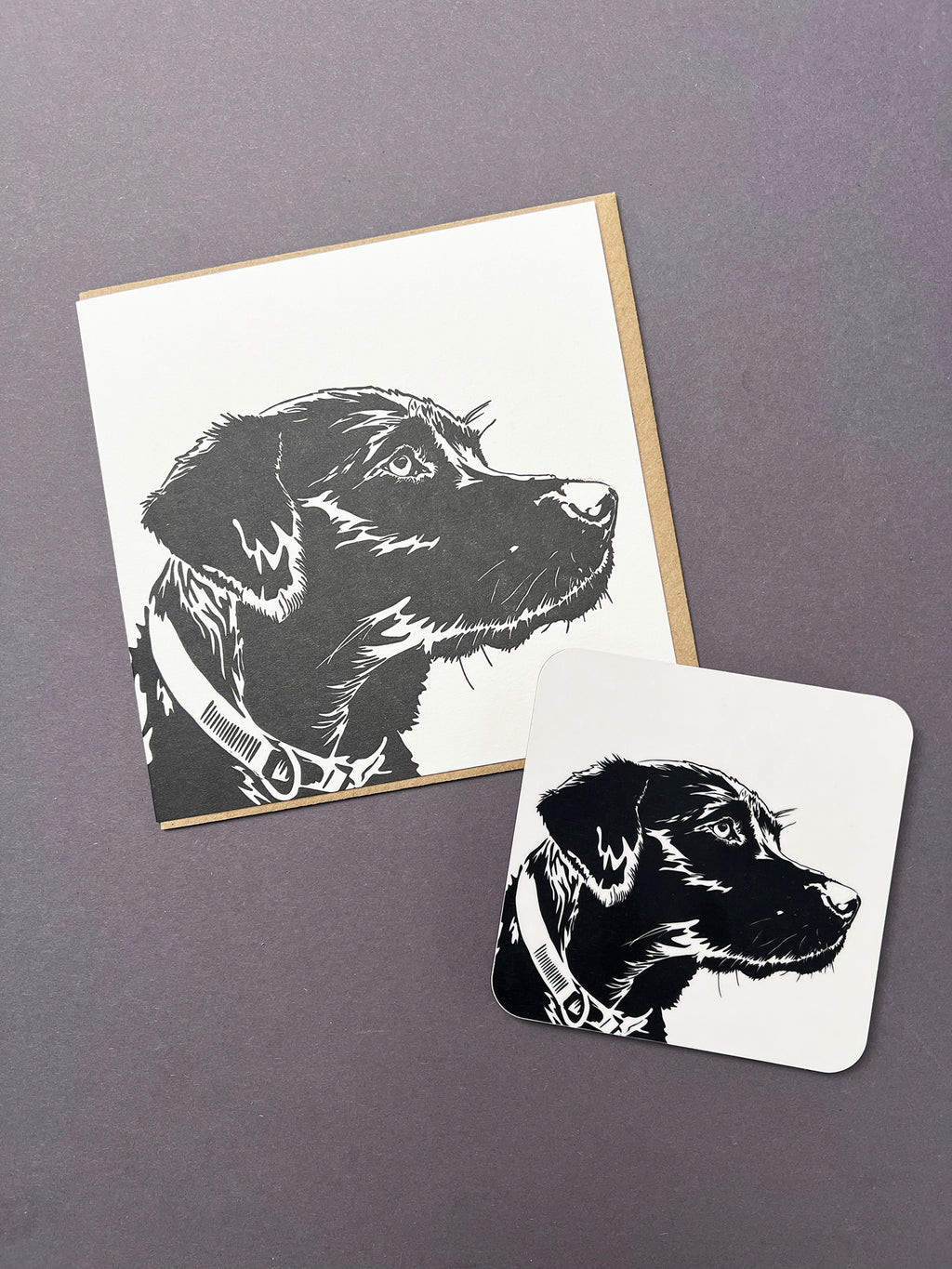 Labrador Puppy Letterpress Card