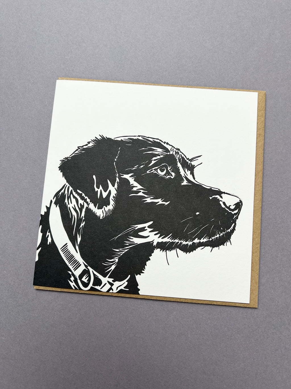 Labrador Puppy Letterpress Card