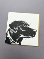 Labrador Puppy Letterpress Card