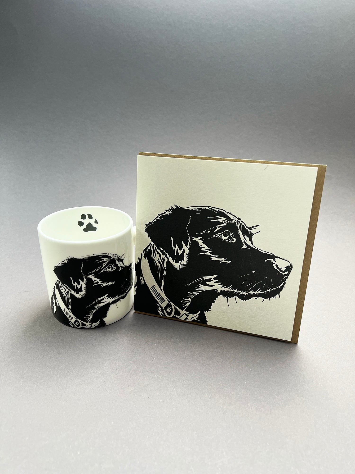 Labrador Puppy Letterpress Card