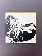 Puppy Snuggles Letterpress Card