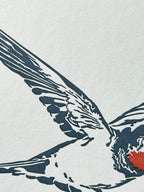 Swallow Letterpress Card