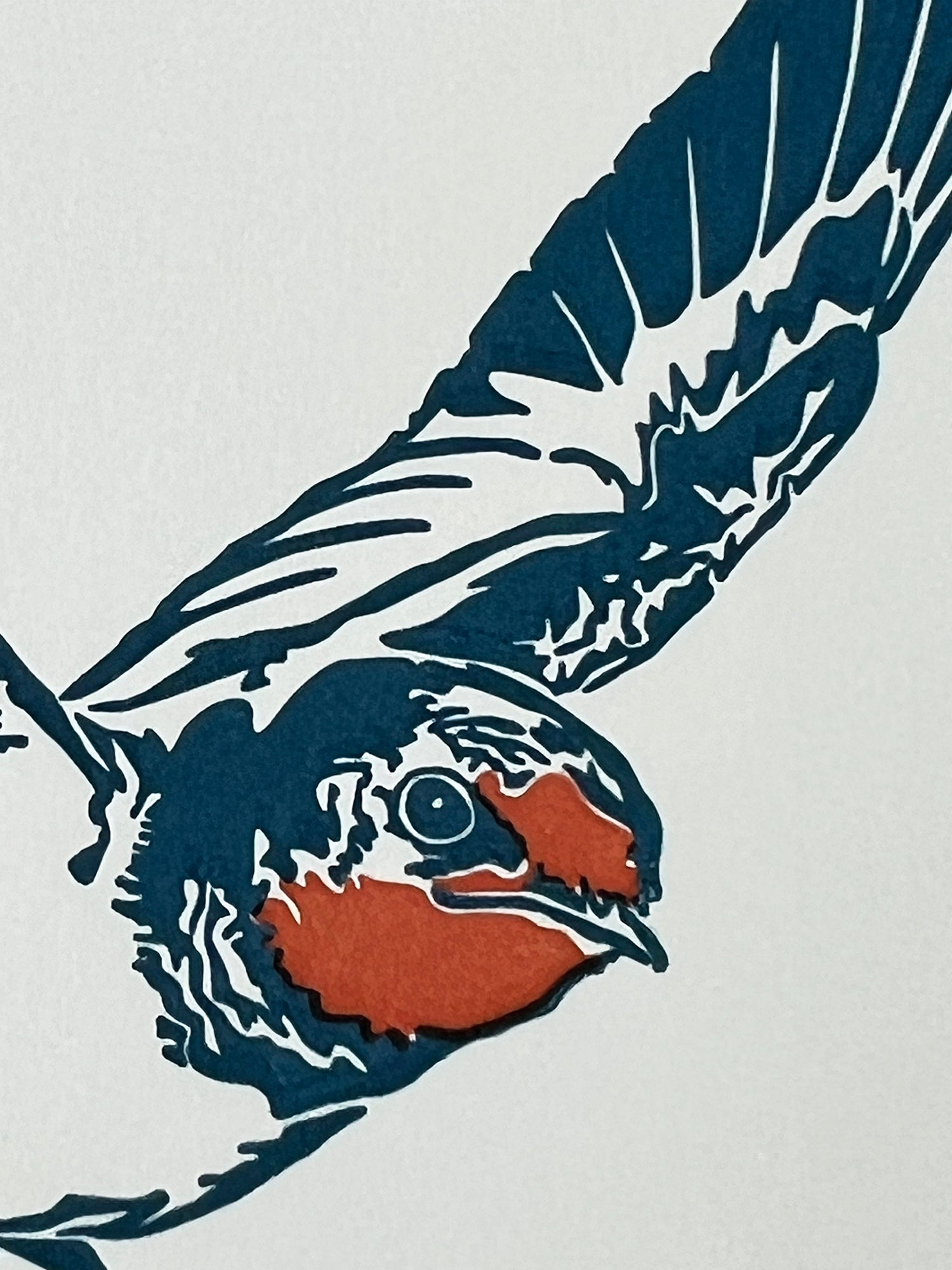 Swallow Letterpress Card