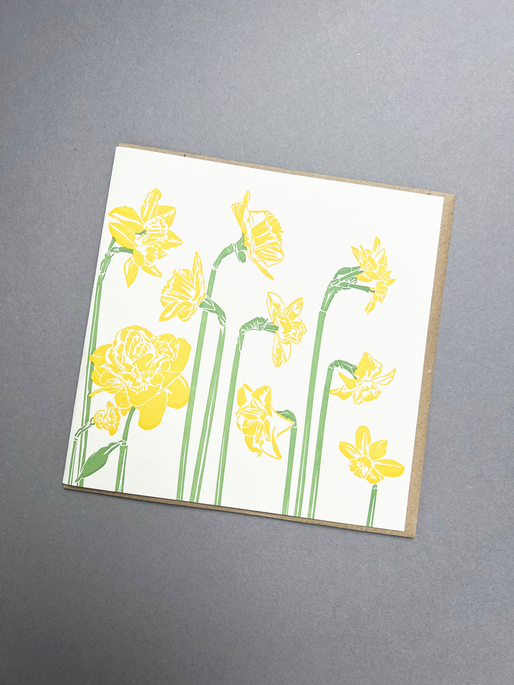 Daffodils Letterpress Card
