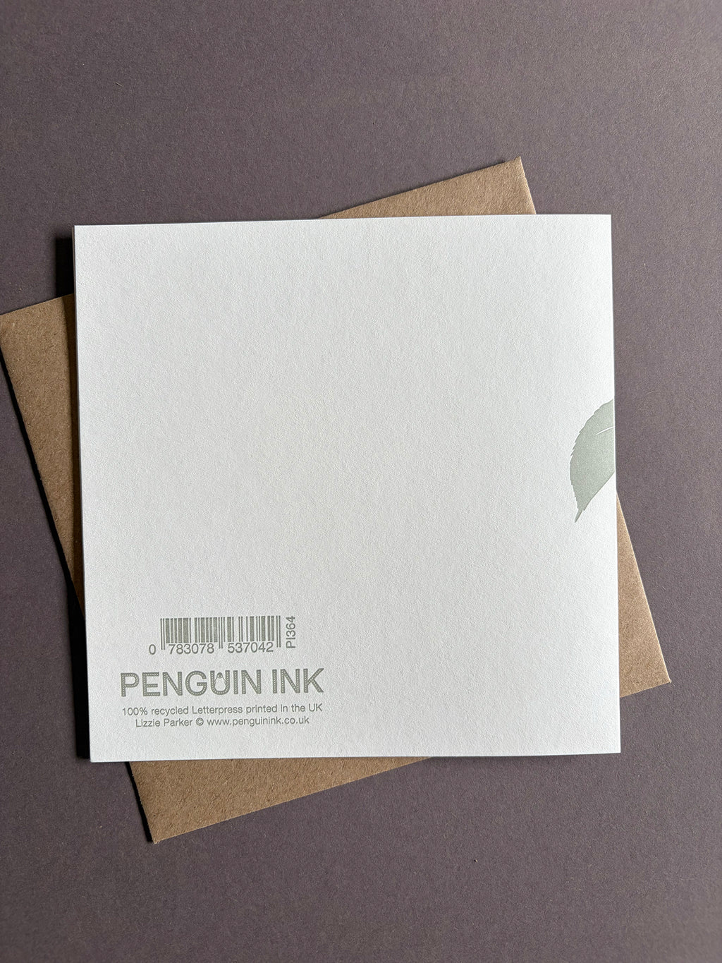 Pink Rose Letterpress Card