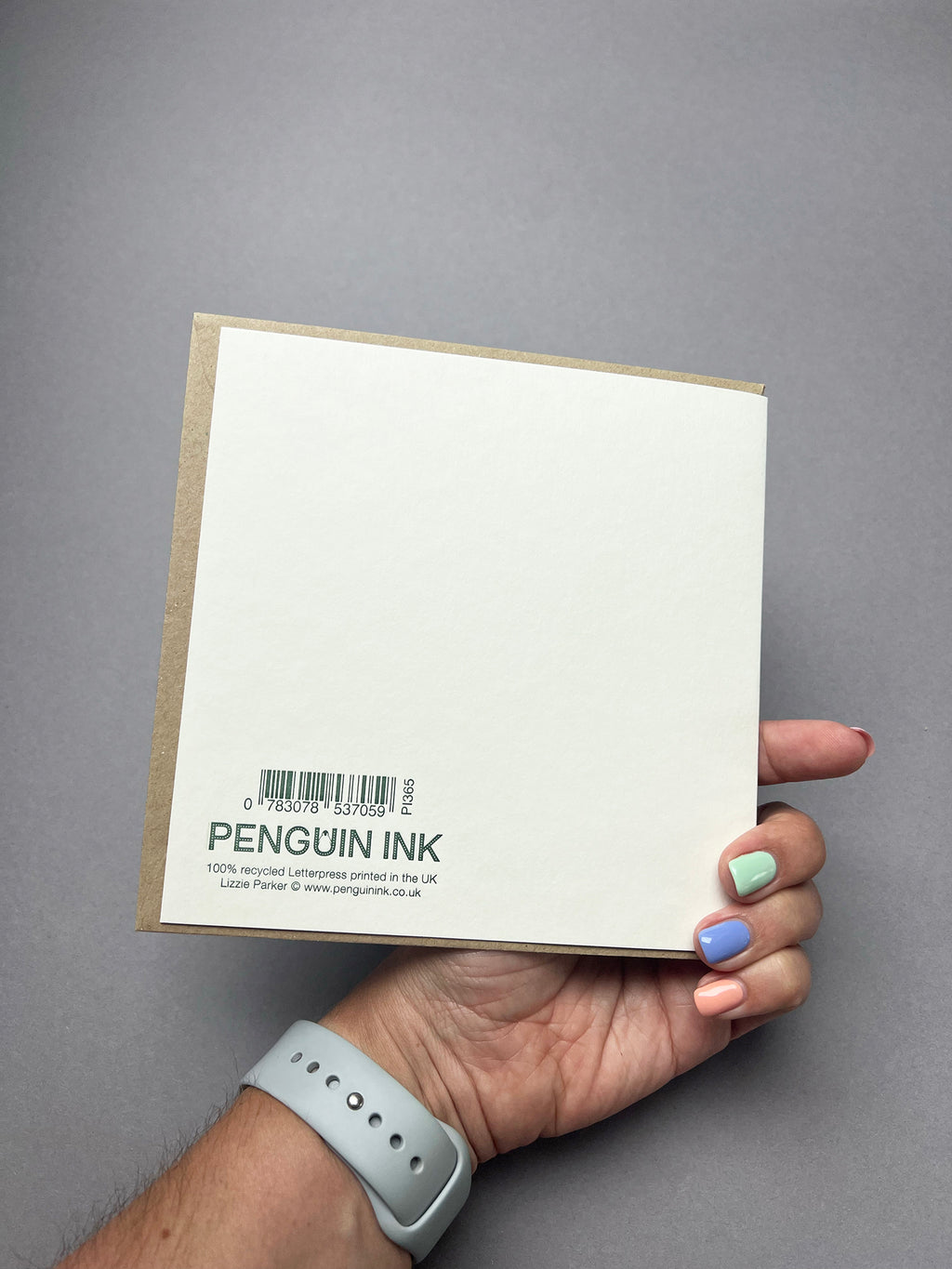 Agapanthus Letterpress Card