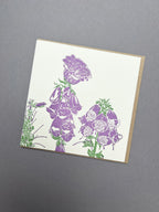 Foxglove Letterpress Card