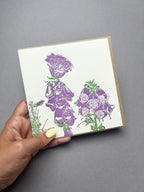 Foxglove Letterpress Card